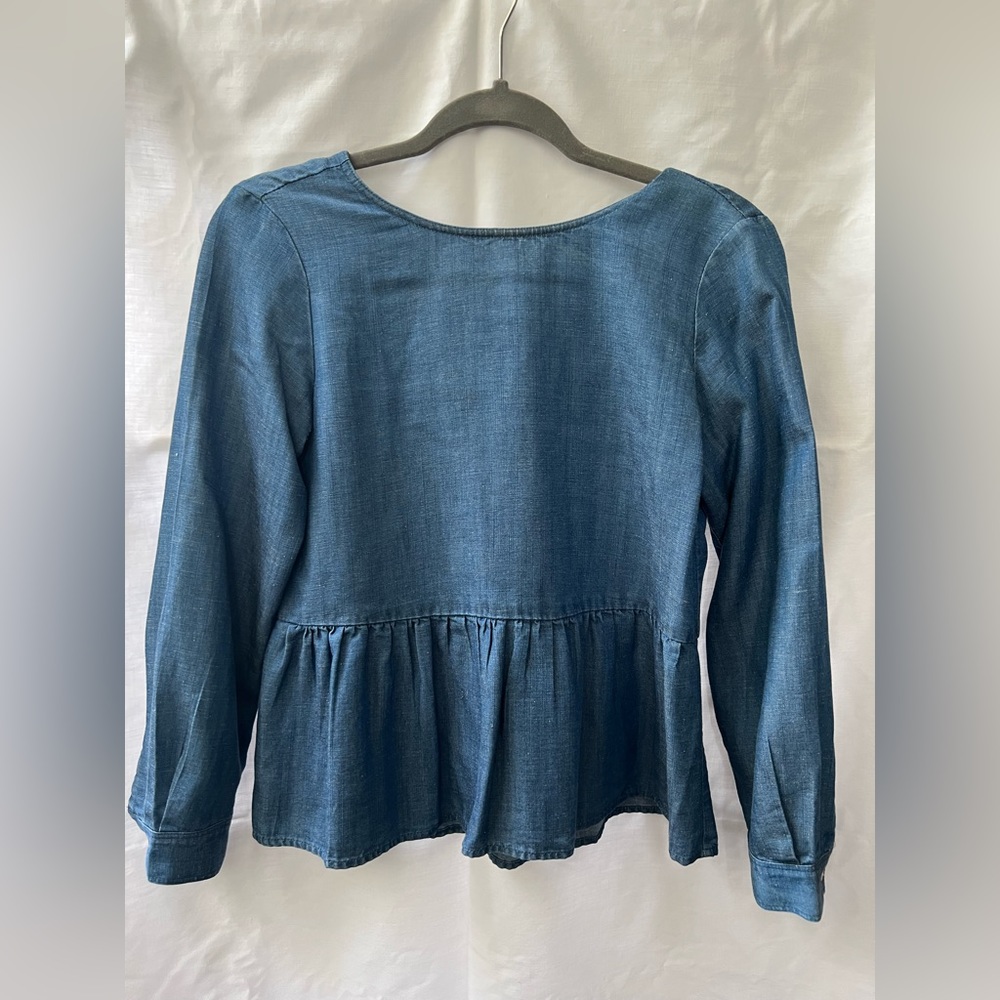 Loft denim blouse XXSP